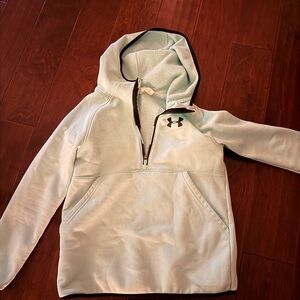Under Armour mint Blue Half-Zip Hoodie